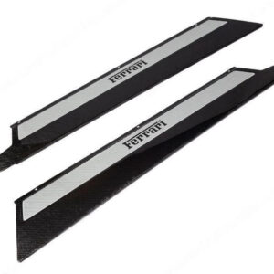 Carbon Fiber, Custom Carbon Fiber Door Sill Steps With Inserts - Ferrari 348