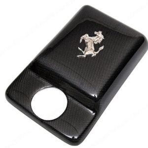 Carbon Fiber Coolant Exclusive Tank Cover with Cavallino 360 Ferrari