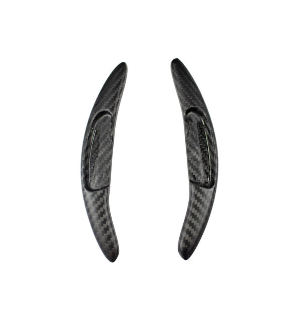 Carbon Fiber Gloss GT Style Extended Shifter Paddles  - McLaren 570S/570GT/540C - Image 2