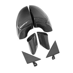 Carbon Fiber Side Mirrors w/Outer Door Triangle Trim -  Ferrari 458 Speciale/Aperta