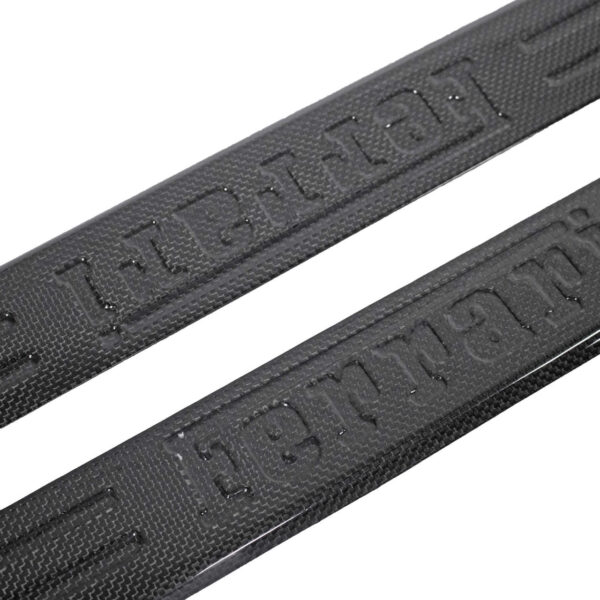 Carbon Fiber Embossed Door Sill Trim - Ferrari 488 Pista - Image 2