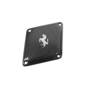 Carbon Fiber Engine Intake Compensation Panel Cover with Cavallino - Ferrari 360