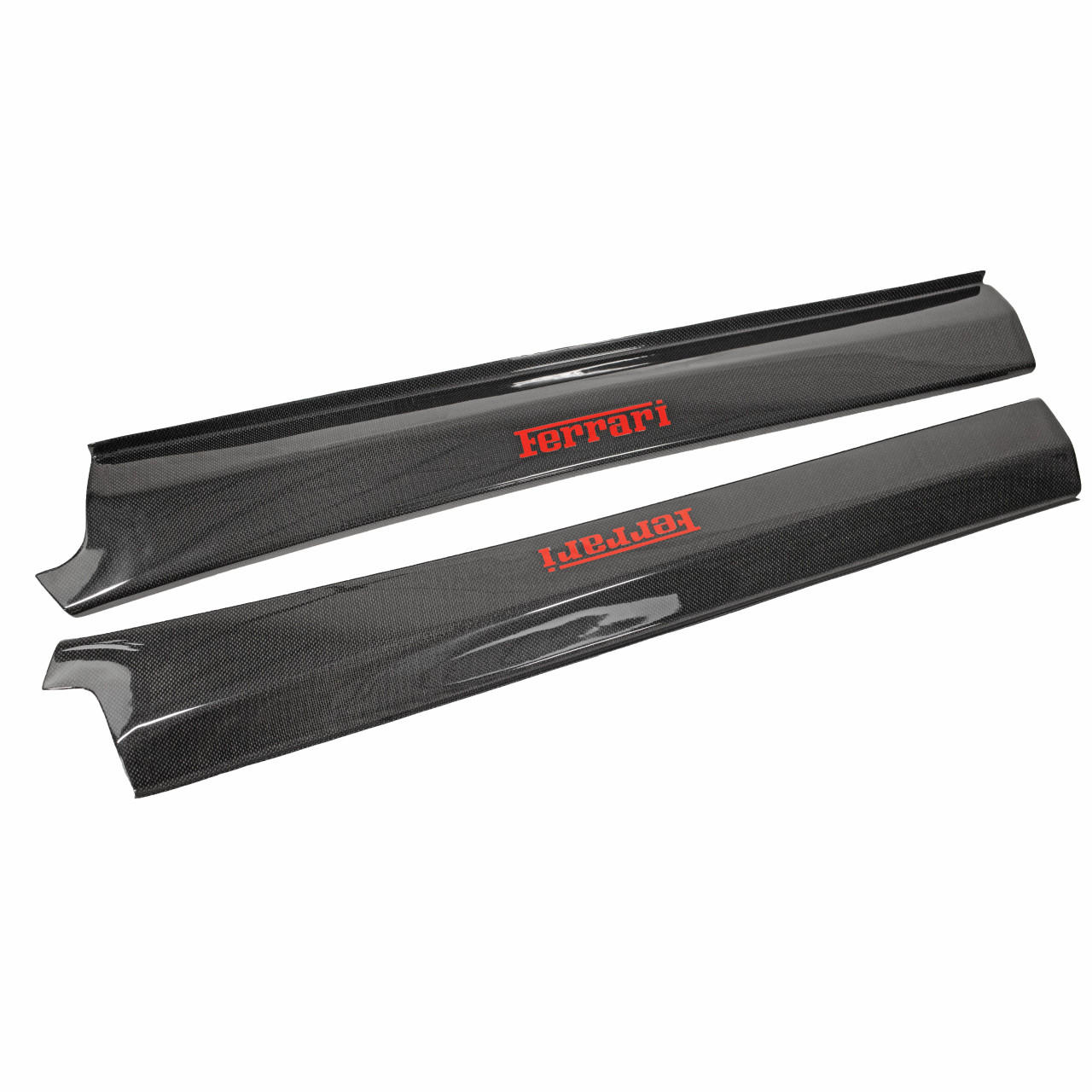 Carbon Fiber Door Sills w/ Red Script - Ferrari F430 - Image 2