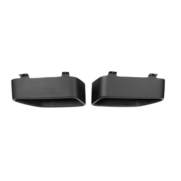 Carbon Fiber Silver Mesh Tail Pipe Tips - McLaren MP4-12C/650S - Image 6
