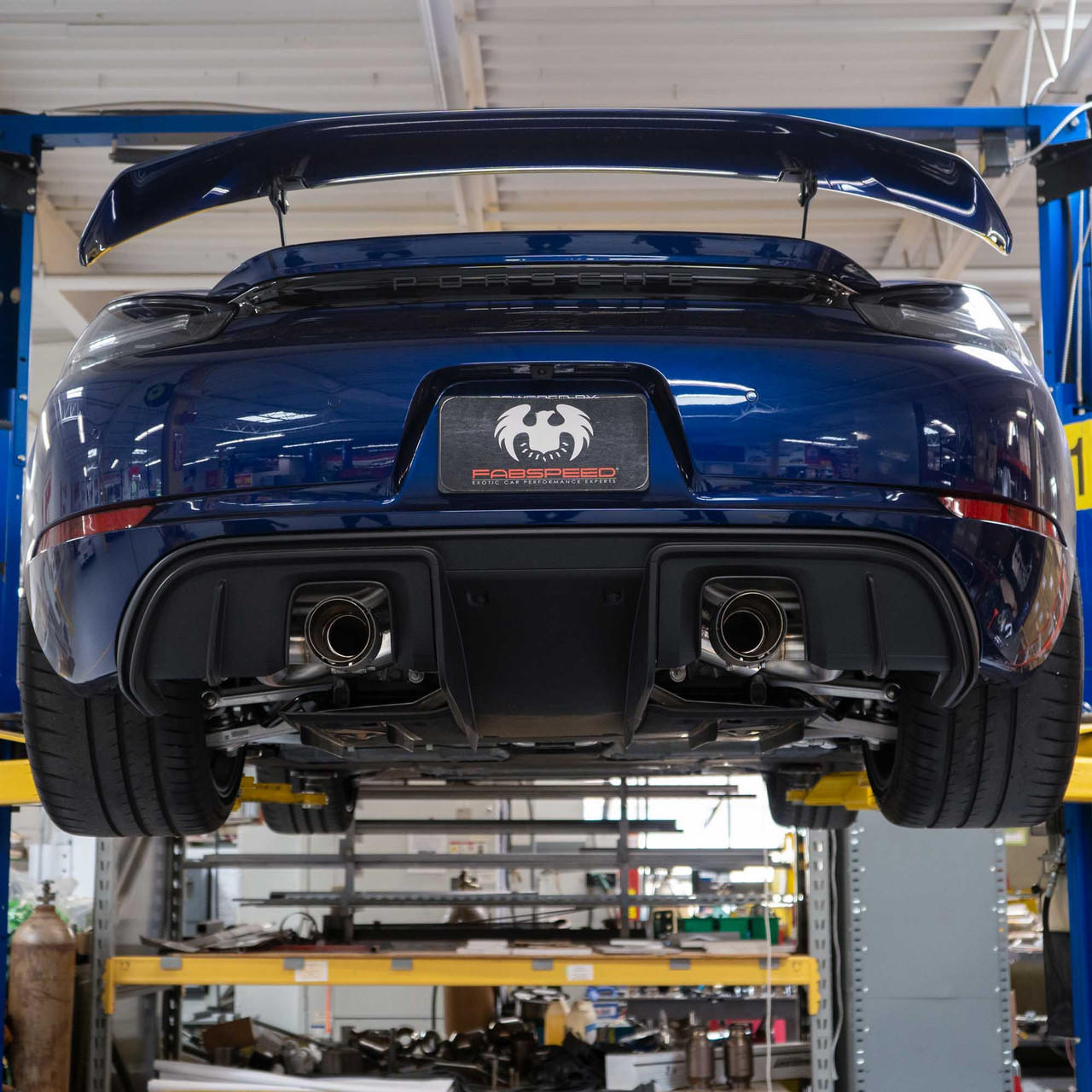 Fabspeed Porsche 718 GT4 / GTS / Spyder Valvetronic X-Pipe Exhaust System (2020+) - Image 11