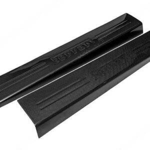 Carbon Fiber Right and Left Door Sills Embossed Ferrari Script - Ferrari F12 Berlinetta