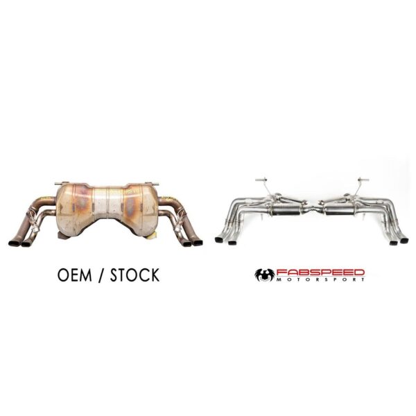 Fabspeed Audi R8 V10 Valvetronic Supersport X-Pipe Exhaust System (2016 - 2018) - Image 3