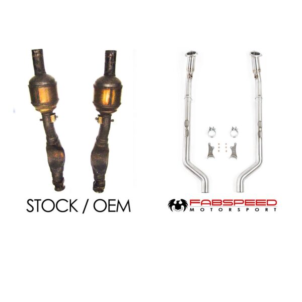 Fabspeed Maserati GranTurismo link comp. Pipes (2008-2019) - Image 2