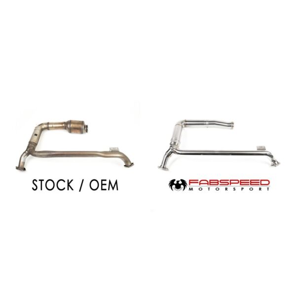 Fabspeed Porsche 718 Boxster / Cayman link comp. Downpipe (2017+) - Image 2