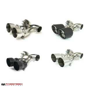 Fabspeed Porsche 718 Boxster/Cayman Maxflo True X-Pipe with Dual Tips (2017+)