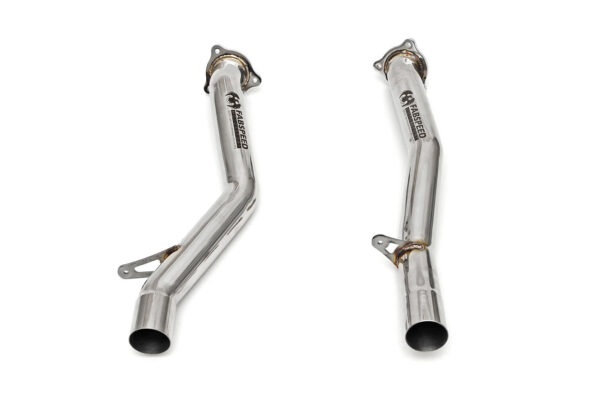 Fabspeed Porsche 958.2 Cayenne Turbo / Turbo S Secondary Competition Link Pipes (2015-2018)