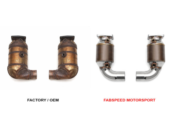 Fabspeed Porsche 991.2 Turbo / Turbo S  Sport Catalytic Converters (2017+) - Image 2
