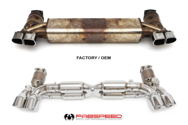 Fabspeed Porsche 991.2 Twin Turbo / Turbo S Valvetronic Supersport X-Pipe Exhaust System (2017-2020) - Image 3