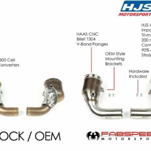 Fabspeed Porsche 992 Twin Turbo / Twin Turbo S Sport Catalytic Converters (2021+)