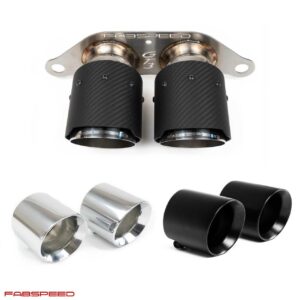 Fabspeed Porsche 997.2 GT3 / GT3 RS Deluxe Dual Style Tips (2010-2011)