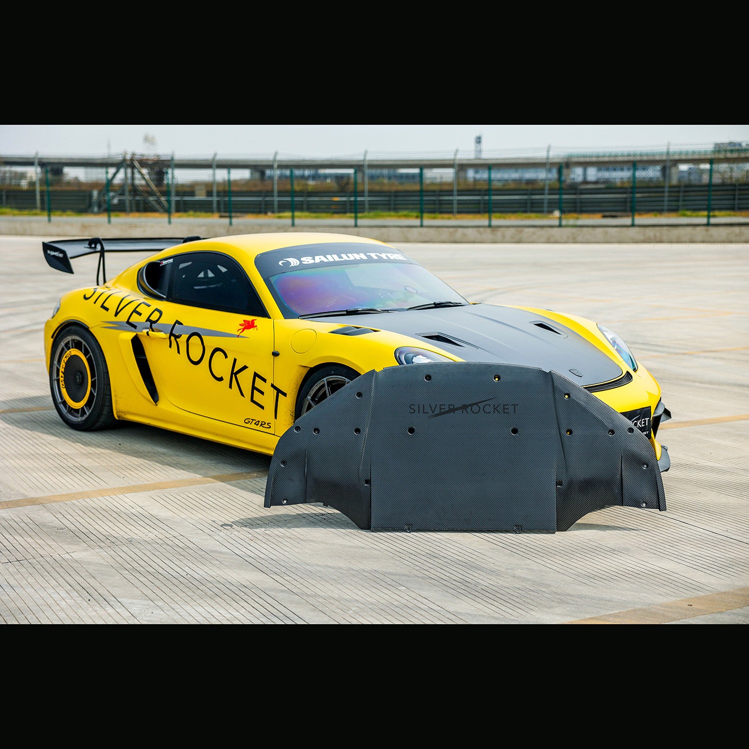 SilverRocket Dry Carbon Fiber Ultra Downforce Front AeroShield - Image 3